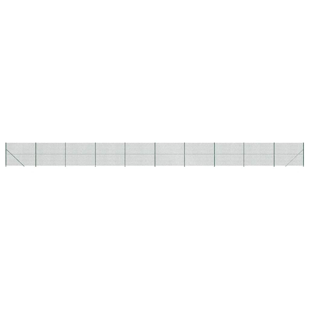 Valla de malla de alambre galvanizada y revestida de PVC como valla de malla de alambre flexible y resistente con protección contra la corrosión y con brida de suelo para limitación de parcelas y