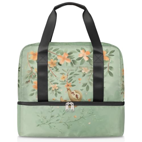 Bolsa deportiva de 21L con diseño de perezoso y gran capacidad para organizar tus viajes y gimnasio