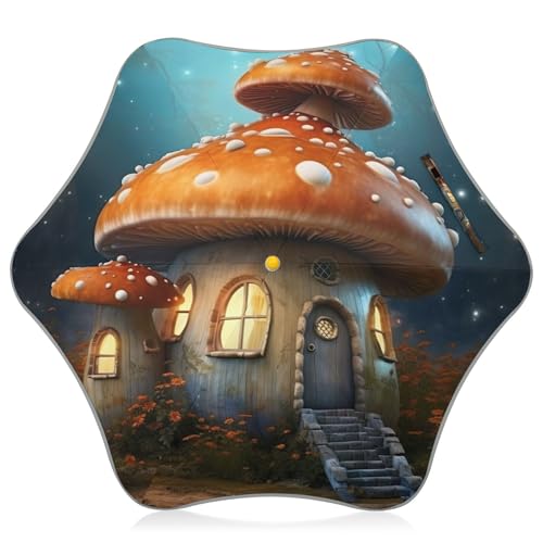 Parapluie de pluie conte de fées pour enfants avec protection solaire UV