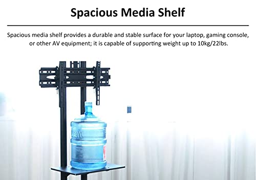 Soporte de TV móvil ajustable para pantallas de 32-65 pulg miniatura 6