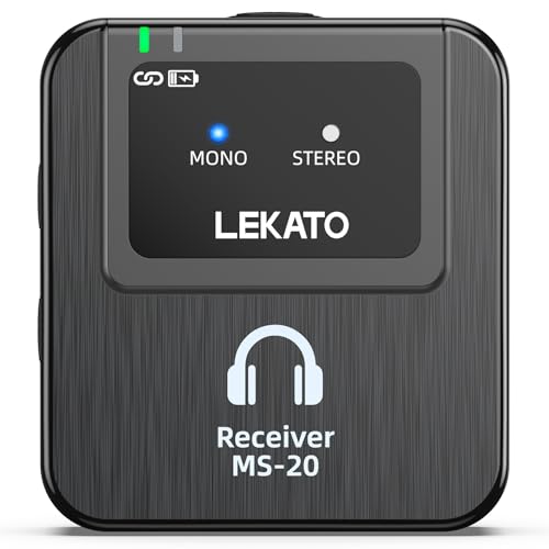 Moniteur intra-auriculaire LEKATO MS-20 pour retour de scène live sans fil
