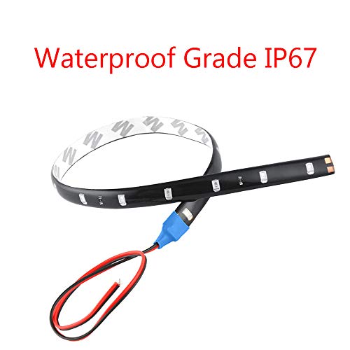 Tira LED impermeable flexible roja 12V para auto 30cm pack 4 miniatura 5