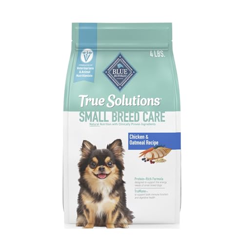 Blue Buffalo True Solutions Small Breed Care Natural Dry Dog Food for Adult Small Breed Dogs, Chicken, 4-lb. Bag