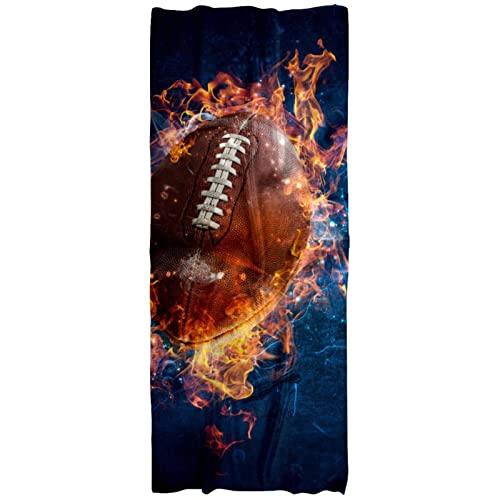 Écharpe légère femme motif football américain imprimé multicolore