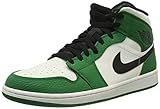  Jordan 1 Mid Se, Zapatos de Baloncesto Hombre, Multicolor (Pine Green/Black/Sail 301), 52.5 EU