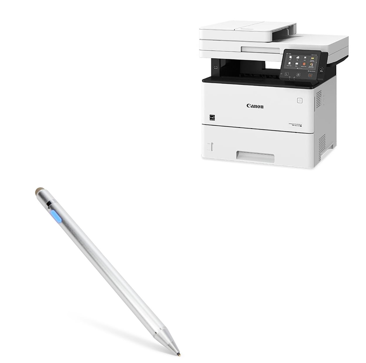 BoxWave Stylus Pen Compatible with Canon imageCLASS X MF1643i II - AccuPoint Active Stylus, Electronic Stylus with Ultra Fine Tip - Metallic Silver