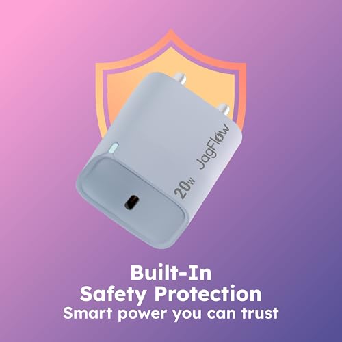 Image of Trueview 20W Fast Charging Type-C Adapter | Compact Wall Charger | High Speed Mobile Charger | Smart Power Output | Blue