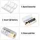 AEDIKO 6pcs AA to C Size Battery Adapter Converter Case Spacers Holder Transparent Plastic Protective Container