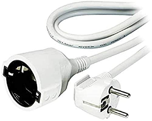 Vivanco SKV 3 W - Cable alargador (3 m, shucko), blanco