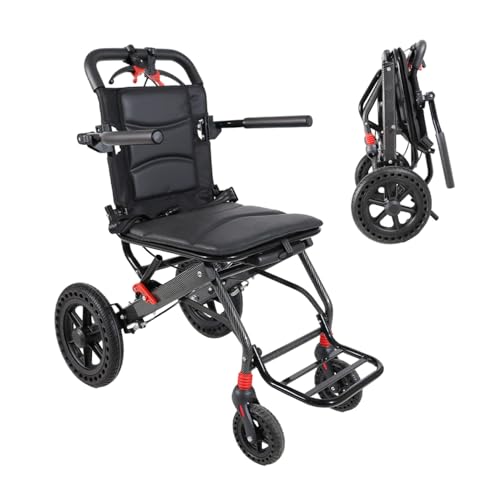 YESTOBE 車椅子 折畳み 軽量 コンパクト 介助用 車いす 折りたたみ 小型 軽量車椅子 ノーパンクタイヤ 収納可能 安全ベルトつき 背面ポケット 外出用 旅行用 飛行機持ち込み可 日本語説明書付き
