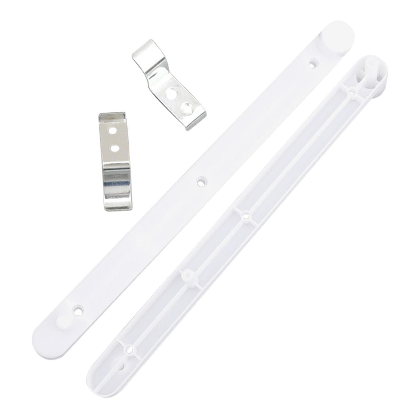 Jvnalwnkv One Color Cabinet Drawer Slide Rail，Stainless Steel Rail, Hidden Door Side Mount Tracks And Flip-Up Slides Set White Plastic Rails