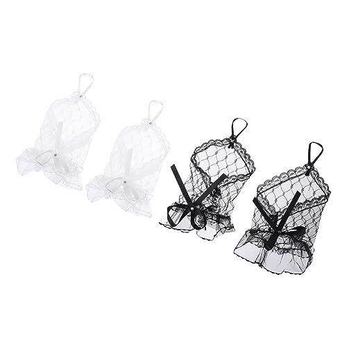 minkissy 2Pares Encaje Lolita para Novia Accesorios de Elegantes y Reutilizables Banquetes