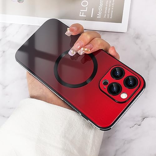 Coque iPhone 12 Pro Max en verre dégradé premium avec magnétique