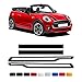 LUVCARPB Autoaufkleber für Mini R50 R52 R53 R56 R57 F55 F56 F57, Motorhaubenaufkleber Seitenschweller Streifen Aufkleber