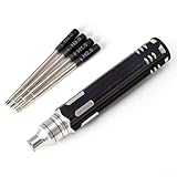 Utilisation polyvalente : convient à une large gamme de modèles de télécommandes, ce jeu de tournevis gère les tâches de réparation de base aux assemblages complexes, offrant des résultats immédiats avec ses embouts à changement rapide et son design convivial pour une expérience de bricolage améliorée