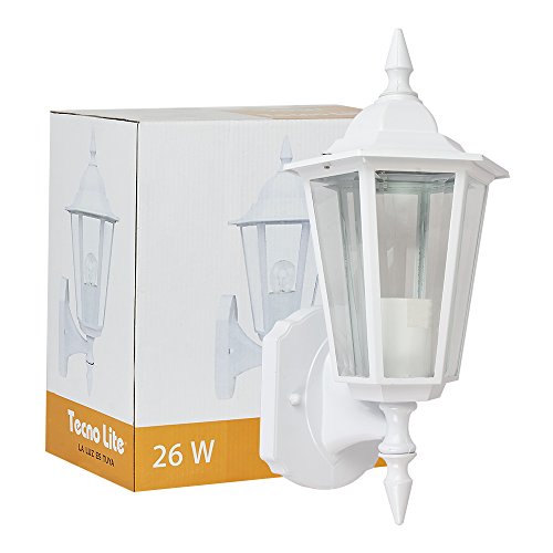 Opiniones de Farol exterior los mejores 10. 50 Tecnolite Farol de Exterior, color Blanco FTL-7055/B