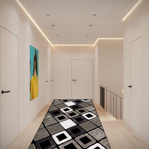 Tapis de salon 70x150 cm antidérapant et lavable modèle B pour entrée