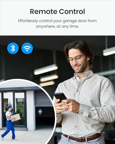 Image of Switchbot WiFi Smart Garage Door Opener, Matter Certified, Alexa /Google /Siri /IFTTT /Smartthings Supported, Most Garage Door Supported, App Control, Multiple Notification Modes, No Hub Needed