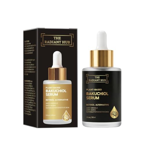 Plant-Based Bakuchiol Serum Retinol Alternative with Peptides Niacinamide Vitamin C & Hyaluronic Acid | Anti-Aging Anti-Wrinkle Hydrating Serum Suitable for sensitive skin30ml