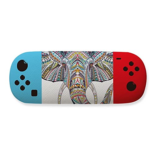 Étui de rangement pour lunettes rigide et boîte de protection éléphant coloré