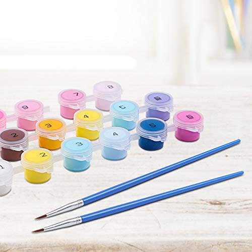 Tacobear Einhorn Malen Nach Zahlen Kinder ab 5 6 7 8 9 10+ Jahre Mädchen DIY Ölgemälde Paint by Numbers Bastelset Kinder… – Bild 5