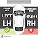 Replacement For Jeep 2007/2010 Compass - 2007/2016 Patriot Headlight Assembly with Bulb, CAPA Certified, Left/Driver Side, Partslink CH2502176C/ 5303843AB/AE / 114-01002L/‎114-0100