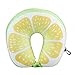 JNML Coton U en Forme d'oreiller Voyage Fruits Nanoparticules Oreiller De Cou Pastèque Citron Oreillers De Voiture Coussin Doux Textile De Maison, Citron