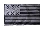 All Black American Flag 3x5 Ft US Flag Double Side Printing with Brass Grommets (Printing)