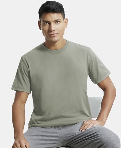 Image of Jockey 2714 Men Super Combed Cotton Rich Round Neck Half Sleeve T-Shirt