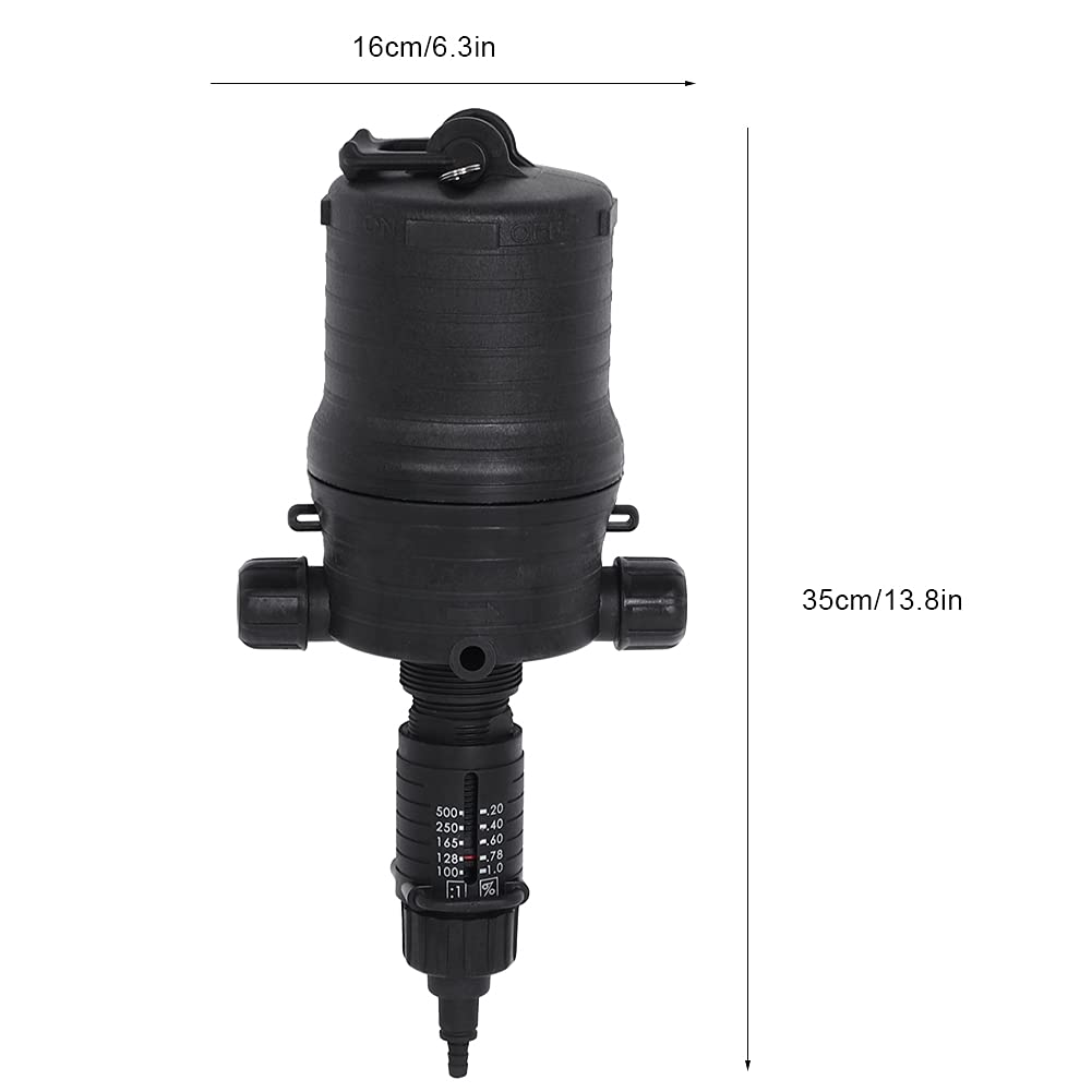 Asixxsix Inyector de Fertilizante Químico, Dosificador Herramienta de Dosificación Automática Inyector de Riego por Goteo Alimentado por Agua Bomba Dosificadora para la Industria Manguera (0.2-1%)