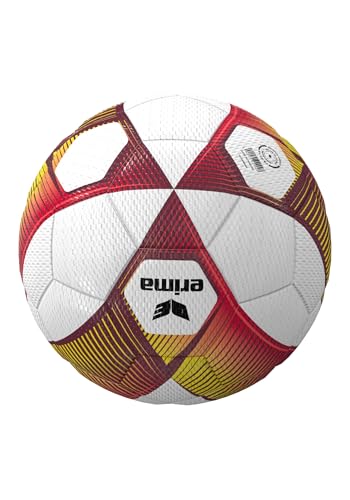 Erima Unisex Jugend HYBRID LITE 290 Fußball (7192411), rot/gelb, 4