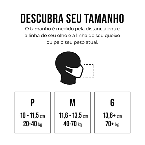Máscara Fiber Knit AIR + Filtro de Proteção + Suporte (Preta, G)