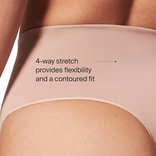 Image of SPANX SPANXshape ExtraOrdinary Thong - Sculpting with Compression - Women's Shapewear Underwear - Recycled Nylon Fabric Blend