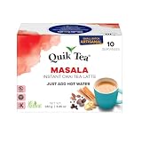 QuikTea Instant Chai Tea Latte Mix, Masala, 10 Sachets