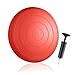 BODYMATE Poduszka do siedzenia w kształcie piłki Comfort z pompką Pepper-RED o średnicy 33 cm – poduszka do balansowania, poduszka powietrzna, poduszka do równowagi – do ćwiczeń Core, Fitness, rehabilitacji, koordynacji i treningu pleców
