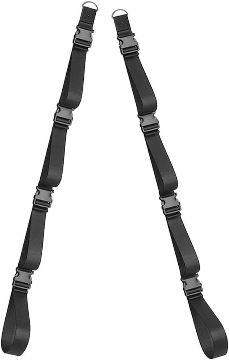 KALLORY Adjustable Wall Mounted Storage Straps 2pcs Heavy Duty Hanging Garage Organizer for Camping Chairs and Tools