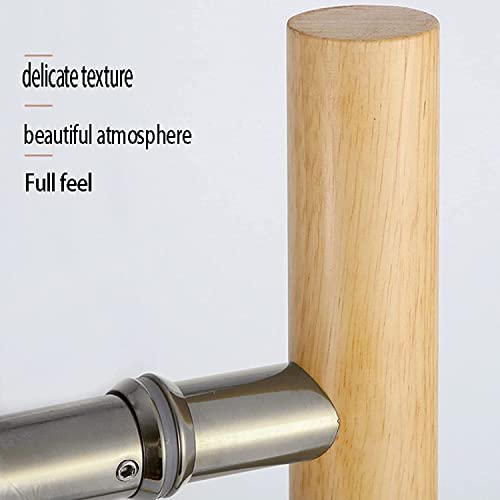 Poignée de porte en verre moderne en bois massif pour remplacer une poignée coulissante fragile