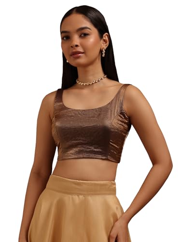 Image of Soch Women's Glass Tissue Sleeveless Blouse