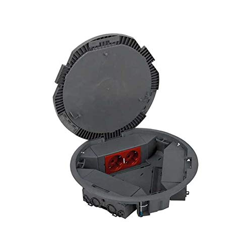 Boîtier sol saillie Simon 4 RJ45 pour brancher vos bureaux