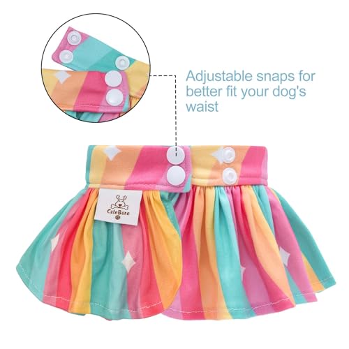 Image of CuteBone Dog Bikini Dress, Stylish Swimsuit Costume for Small Dogs, Comfortable & Adjustable Puppy Bathing Suit, Soft Outfit Pet Apparel for Beach, Pool and Summer Fun DB34M