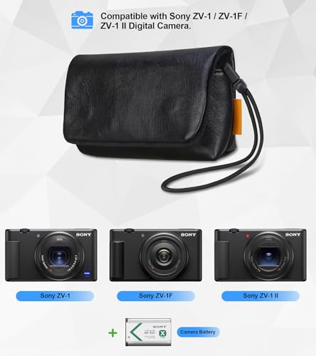 Funda para cámara Sony ZV-1 con cierre magnético negra miniatura 4