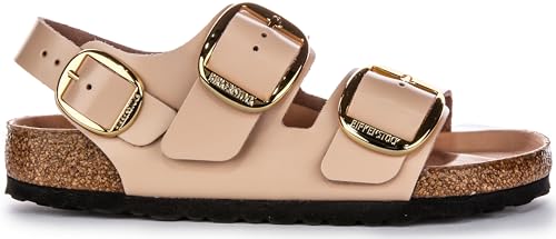 Birkenstock Milano Big Buck Men's Large Elegant Pin Buckle Shine Sandals2