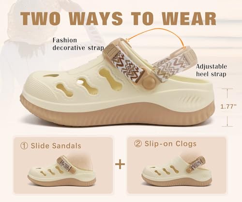 Image of KuaiLu Womens Classic Recovery Clogs Comfortable Walking Cushion Sandals for Women Relif Plantar Fasciitis Ladies Orthotic Arch Support Slip-on Mules, Adult Slip Resistant Shoes