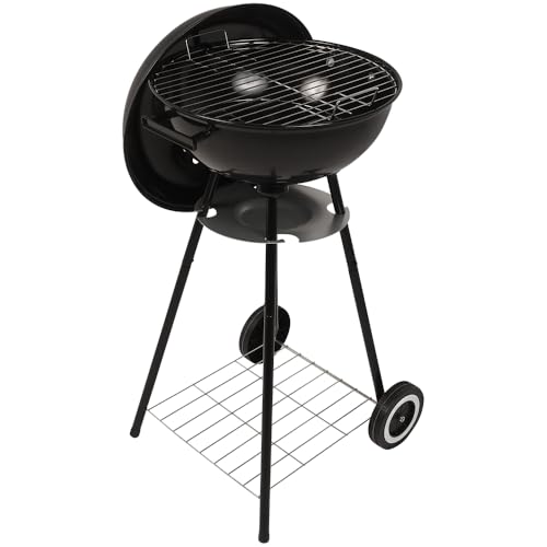 Bel - Churrasqueira Arizona Esmaltada a Bafo Portátil com Rodas Preta