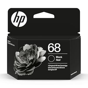 HP Cartucho de tinta negra 68 | Funciona Envy 6100e, serie 6500e | Elegible para tinta instantánea | 7FP21TN