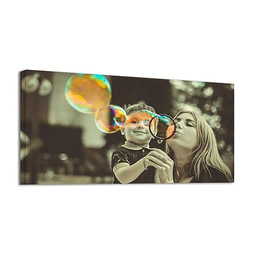 Laoife Custom Canvas Prints with Your Photos 32"x16" Wall Art,