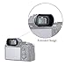 2 Packs Eyecup Eyepiece Eyeshade for Sony a7III a7II a7 a7R IV a7R II a7R III a7S II a9 a58 a99 II Viewfinder Replaces Sony FDA-EP18 FDA-EP16 FDA-EP15 Eye Cup