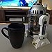 Noble Createaprototype NBCDY Hand Coffee Machine, Creative Robot R2D2 Mini Stainless Steel Filter Coffee Maker, Home Insulation Pressure Pot
