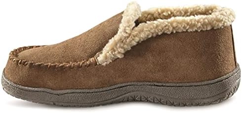 Guide Gear Burly II Men’s Fuzzy Warm Cozy Moccasin Slippers Indoor Outdoor Bedroom House Shoes | Image 3