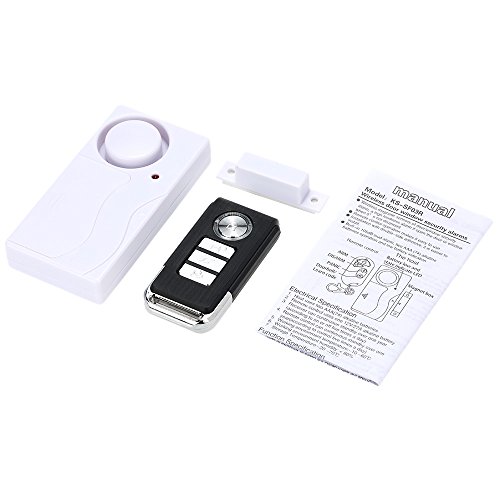 KKmoon Sensor de porta magnética sem fio Controle remoto Detector de janela em casa Alarme de segura